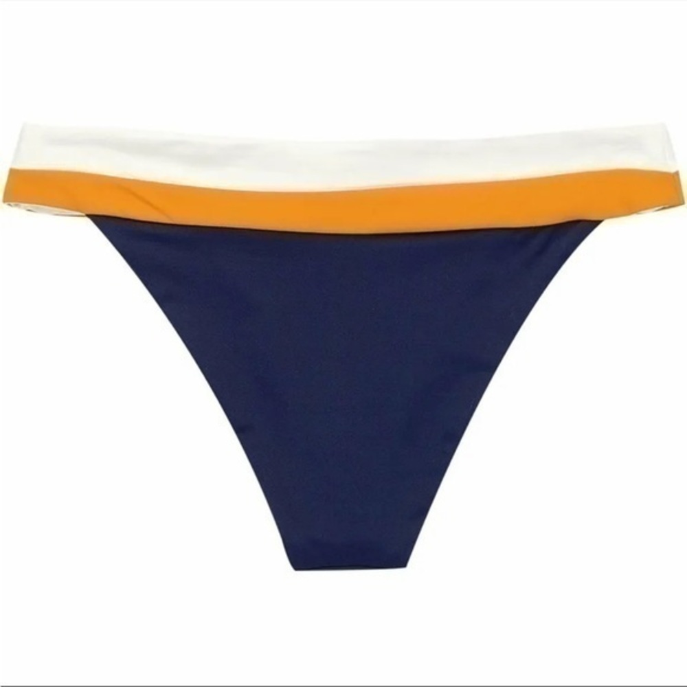 NWT Cupshe Cheeky Bottom Nautical Blue Bikini Swim Suit